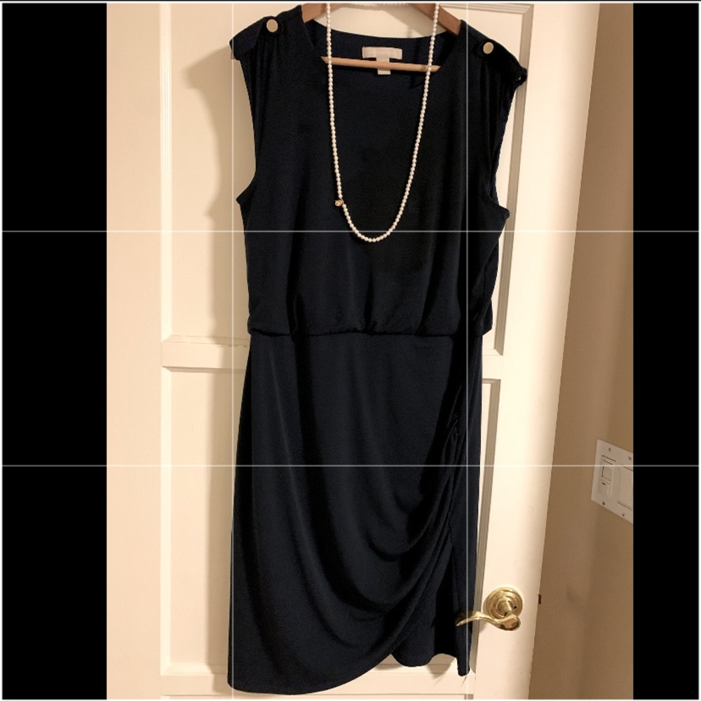 Banana Republic Sleeveless Navy Dress